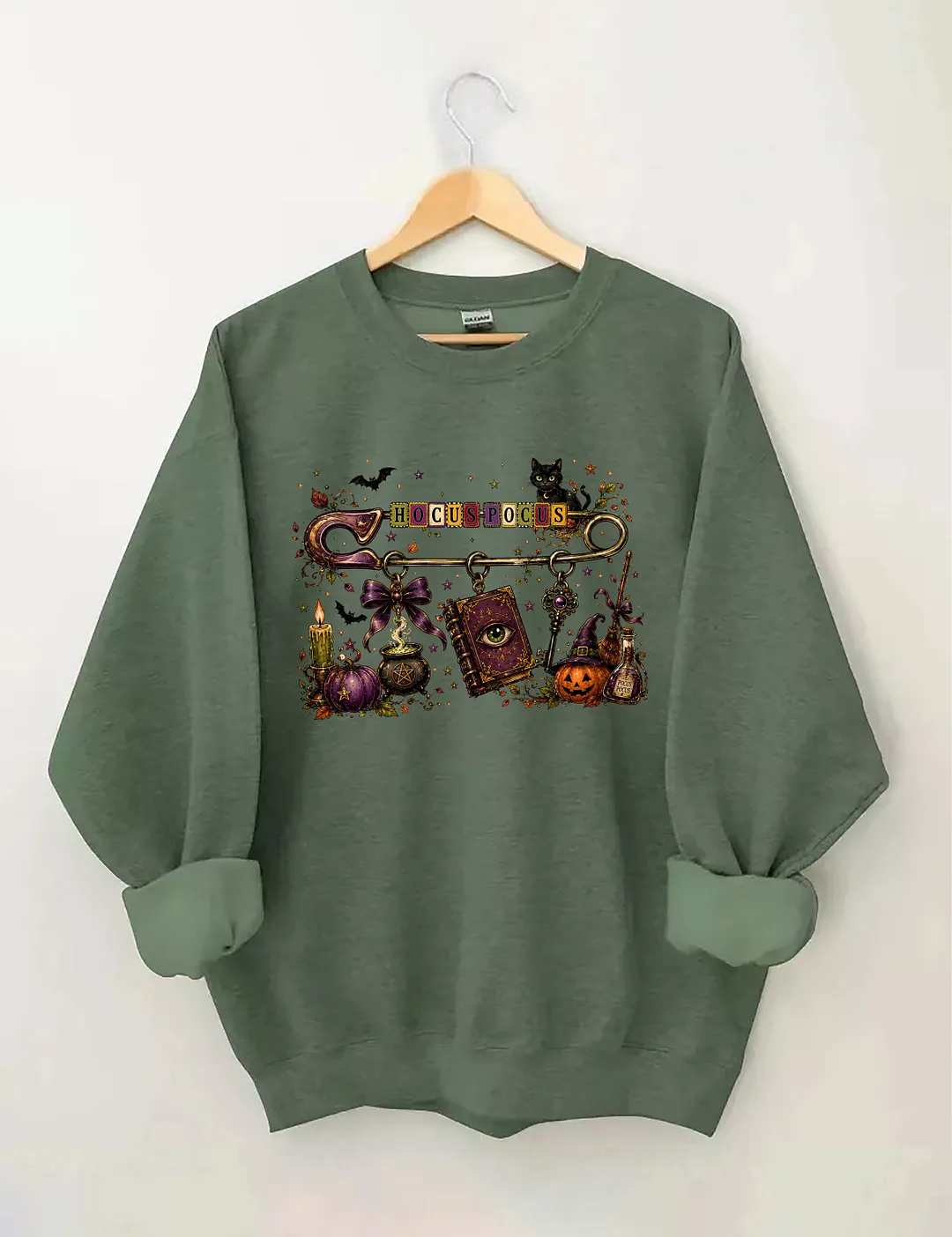 Halloween Safety Pin Hocuspocus Sweatshirt