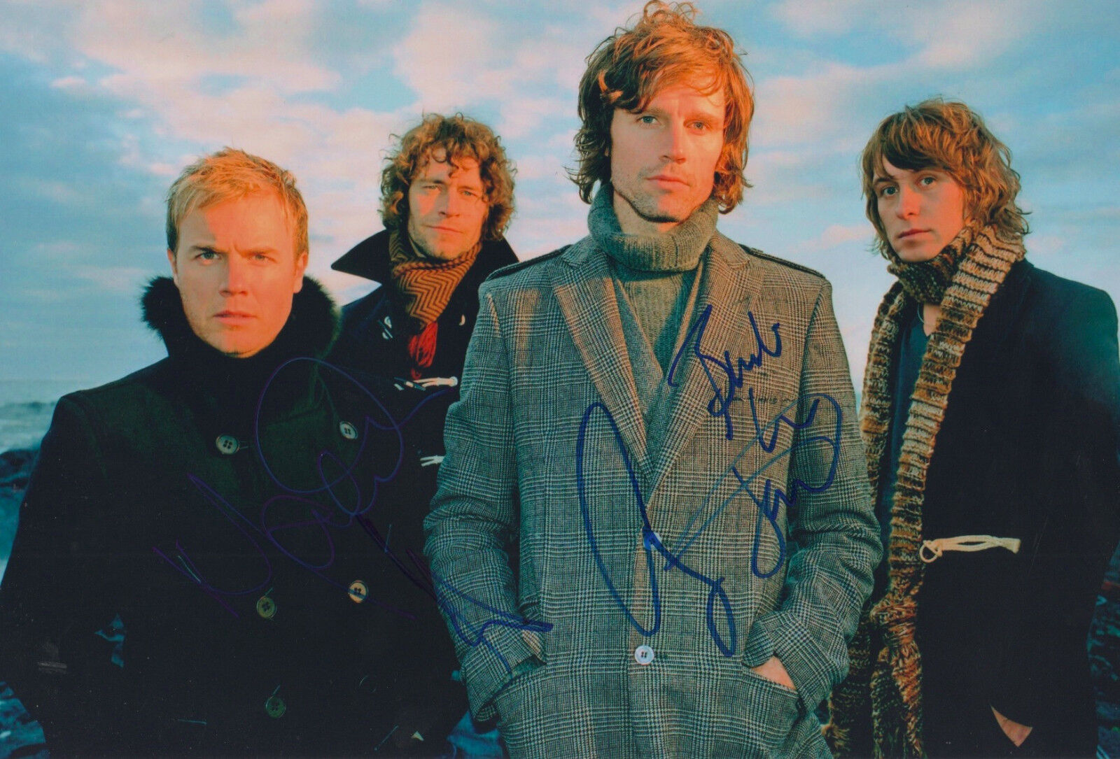 Take That Band full signed 8x12 inch Photo Poster painting autographs