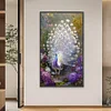 (40*70cm)DIY Full Round Drill Diamond Painting-Peacock