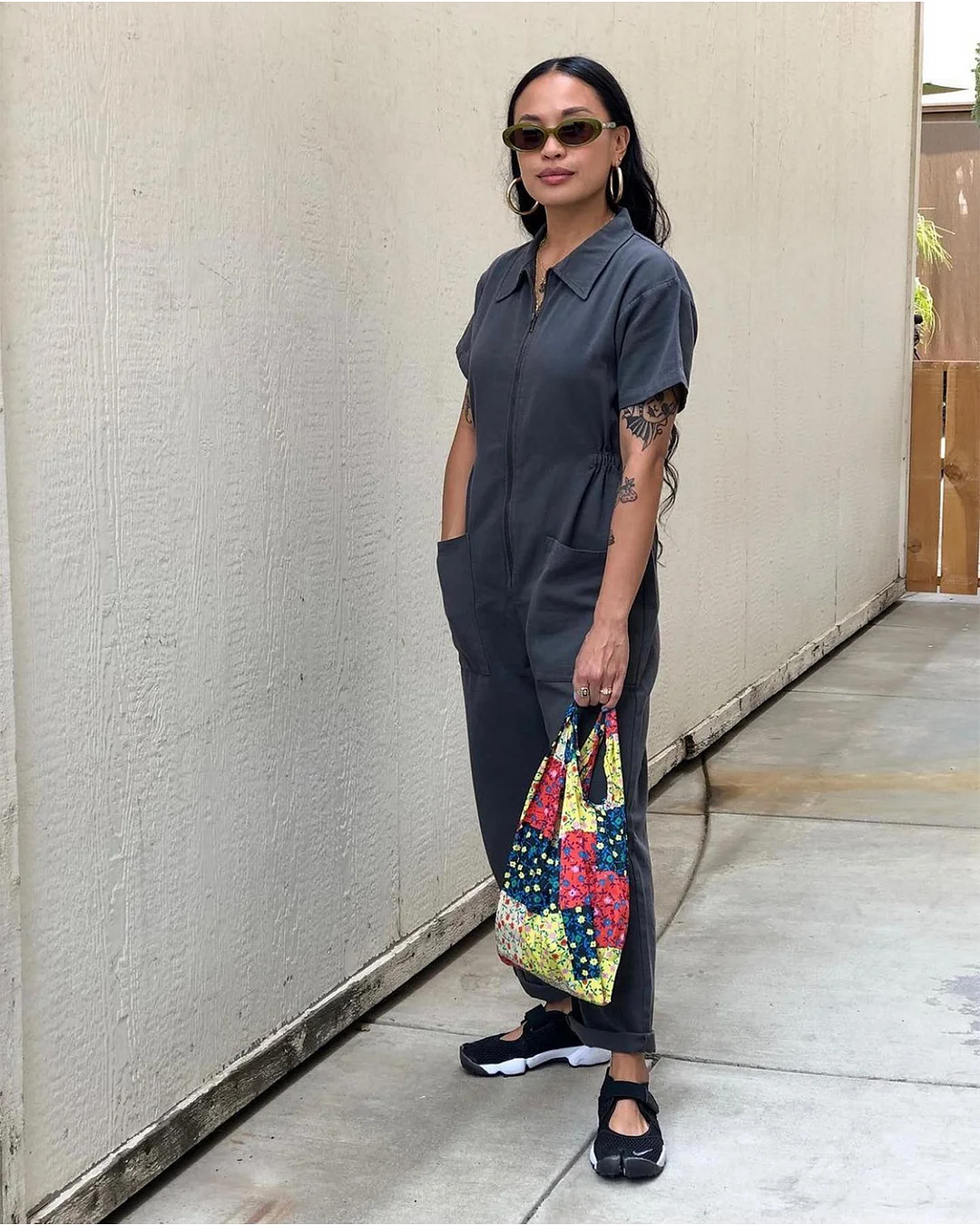 Cropped Utility Jumpsuit( Free Shipping)