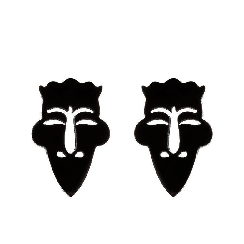 1 Pair Fashion Geometric Plating 304 Stainless Steel 18K Gold Plated Ear Studs