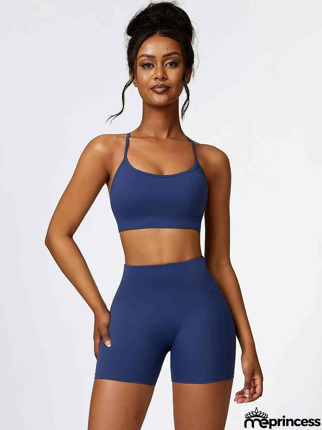 Sport Bra and Wide Waistband Shorts Set