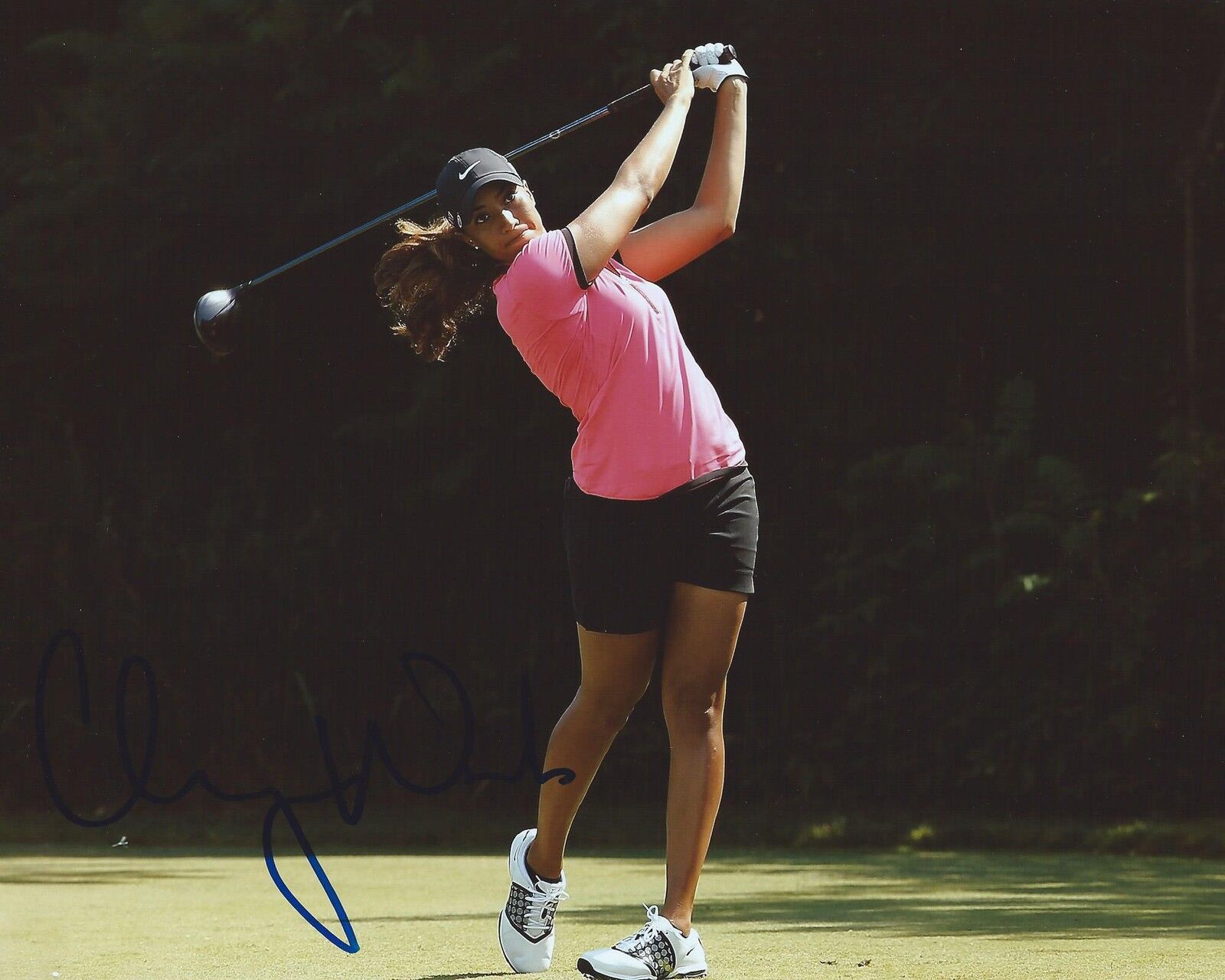 Cheyenne Woods Signed 8×10 Photo Poster painting LPGA Autographed COA B