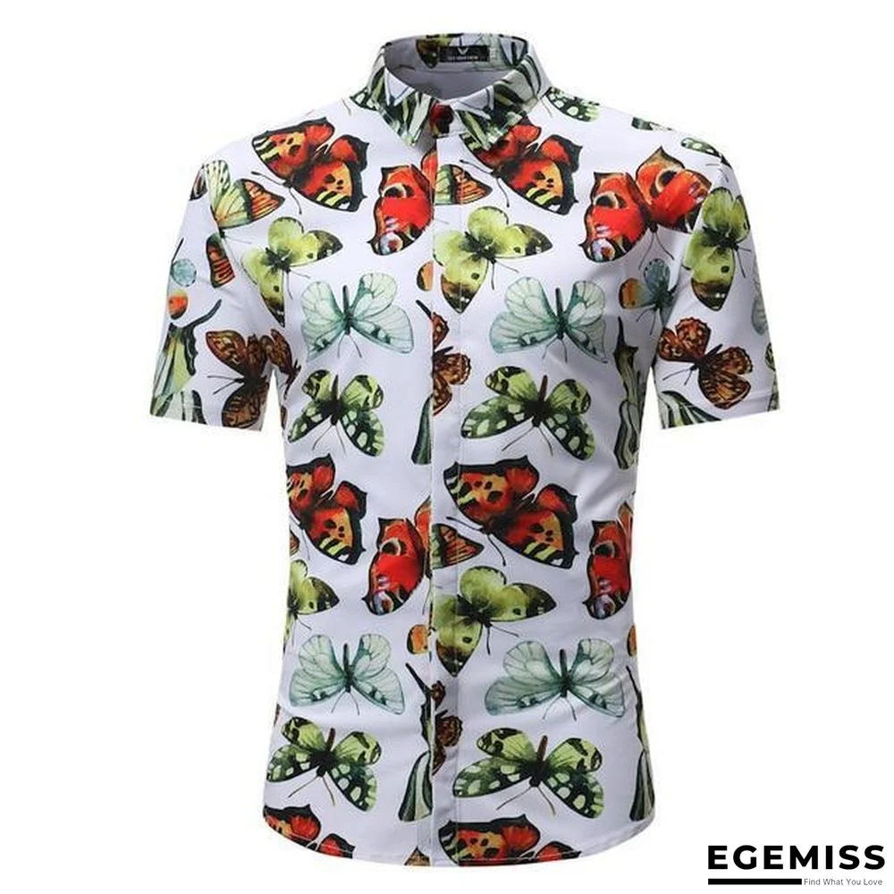 Men Fashion Style Short Sleeve Hawaiian Shirt | EGEMISS