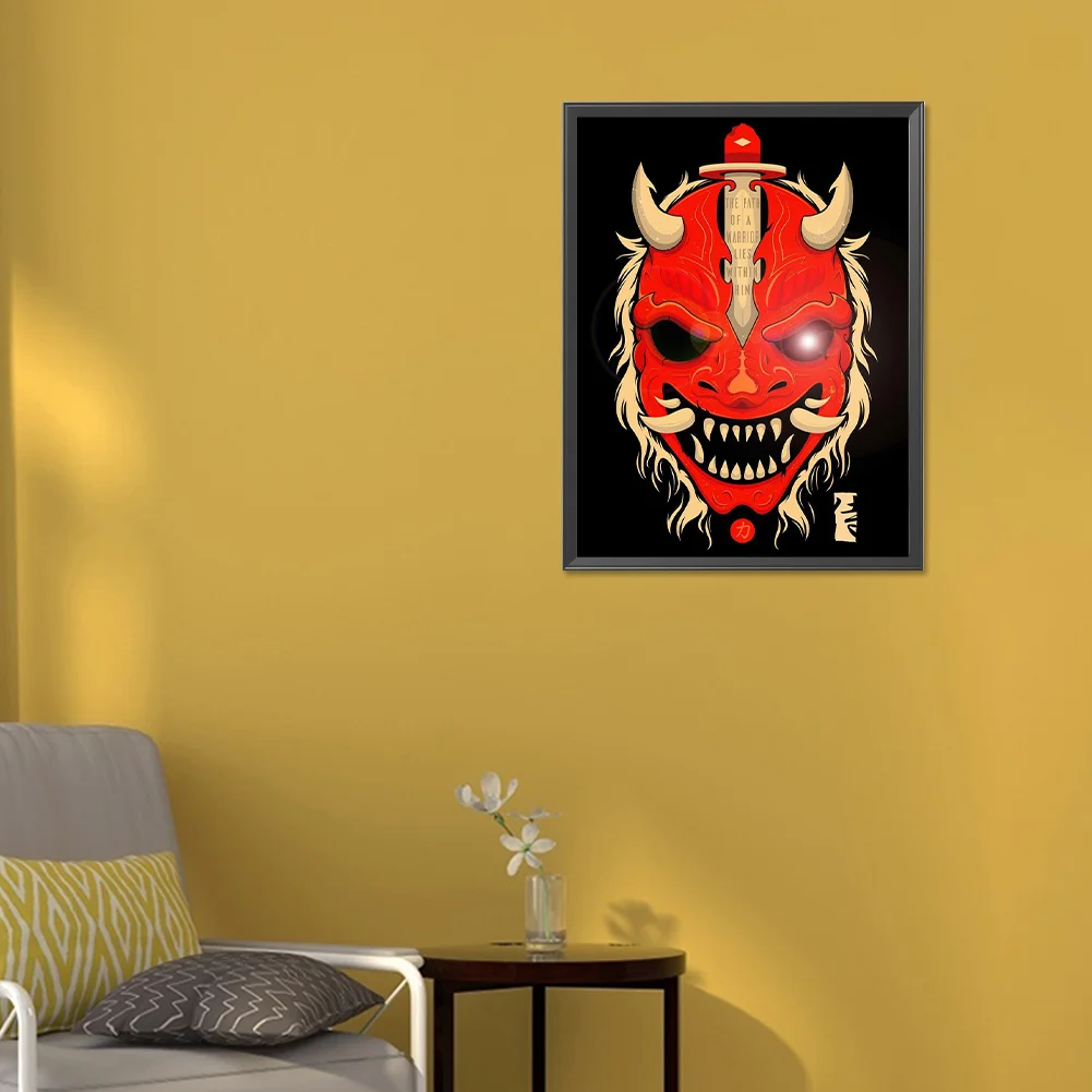 Full Round Diamond Painting 30*40cm - Ghost Face