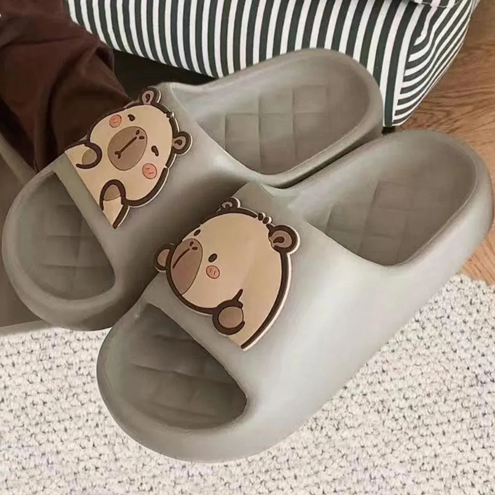 Brownm Rubber Slippers