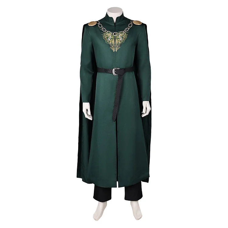 House of the Dragon Season 2 (2024) King Aegon Targaryen Green Cloak Outfits Cosplay Costume  Halloween Carnival Suit