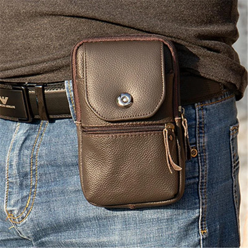 Mens Outdoor Vintage Durable Casual Belt Bags