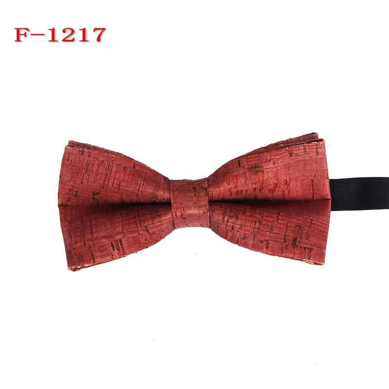 New Bow Tie Male Cork Bow Ties Creative Wood Grain Bow Tie Wedding Groom Host Bowtie Gifts for Men Business Men's Accessories