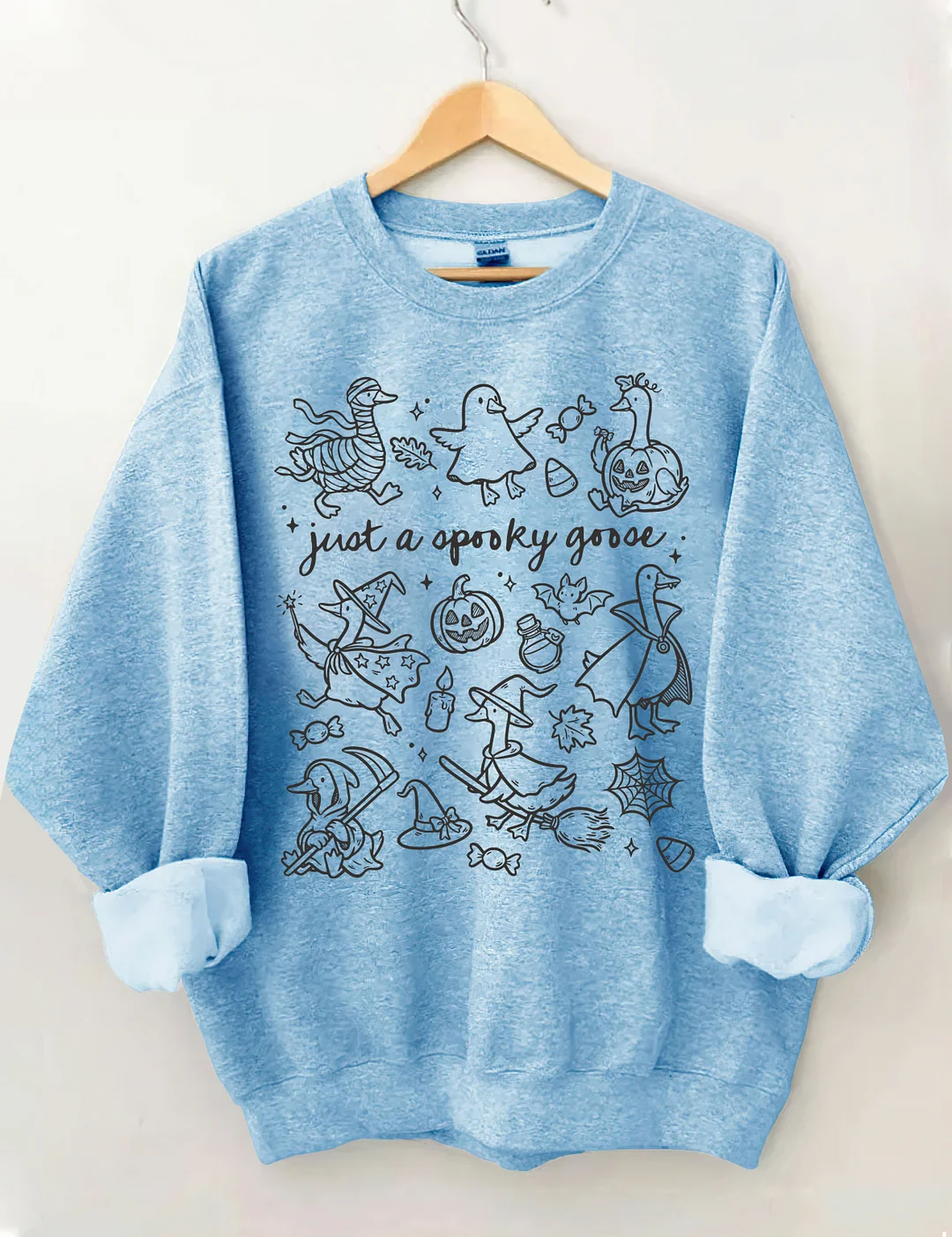 Just A Spooky Goose Doodles Sweatshirt
