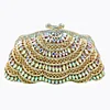 High Quality Metal Hollow Diamond Inlaid Luxury Crystal Evening Bag Diamond Handbag Women Gem Clutch Bag