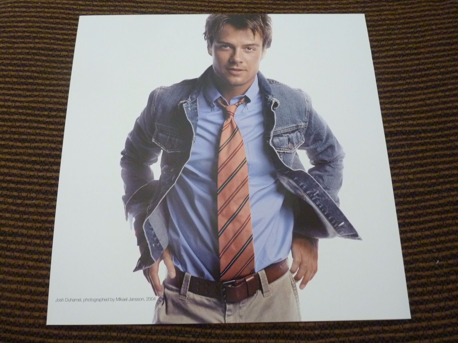 Single Page 2 Side Josh Duhamel Dominic Monaghan Coffee Table Book Photo Poster painting