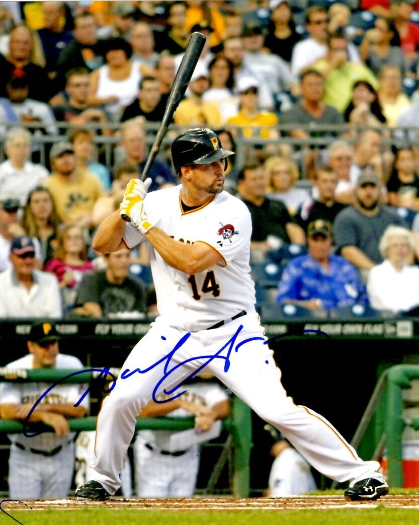 Signed 8x10 GABY SANCHEZ Pittsburgh Pirates Autographed Photo Poster painting - COA