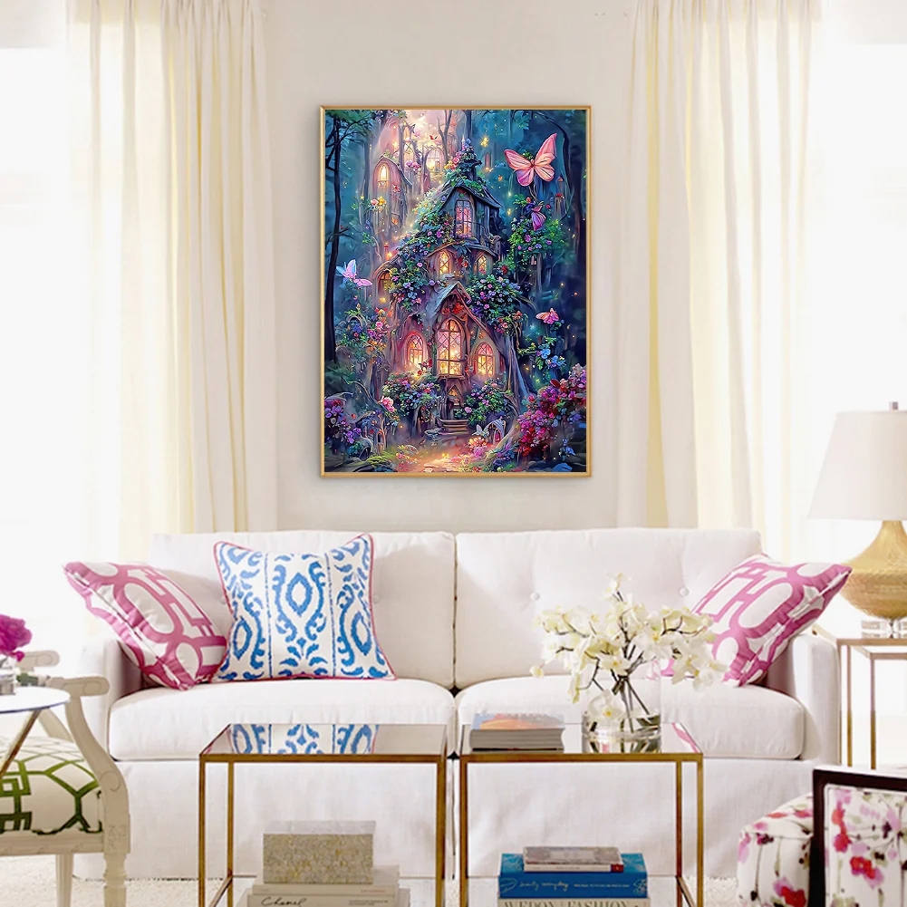 Diamond Painting - Full Round Drill - Flower House(30*40cm)