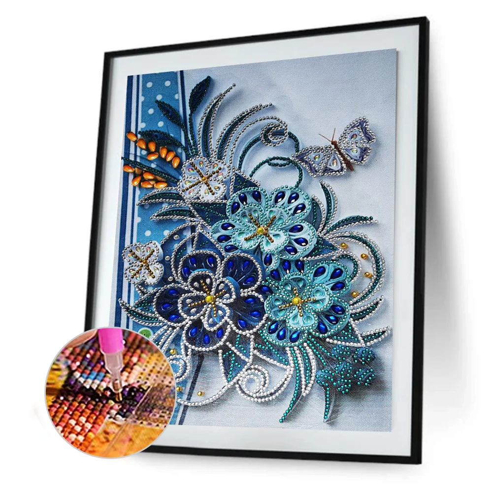 Diamond Painting - Special Shaped Drill - Flower(30*40cm)