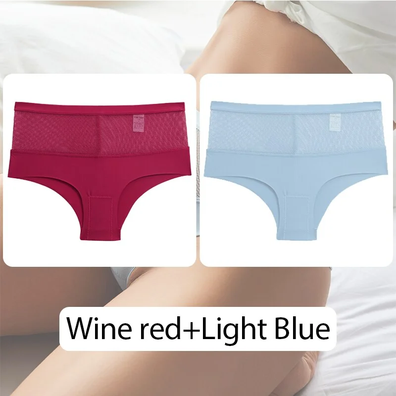 FINETOO Women Mid-Rise Panties Hollow Out Seamless Underwear Ladies Underpants Sexy Panty Comfortable Female Briefs Lingerie New