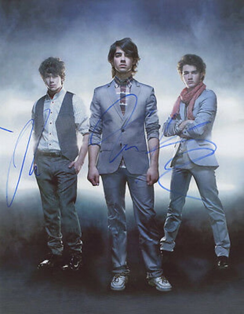 Jonas brothers signed autographed kevin nick & joe 11x14 Photo Poster painting