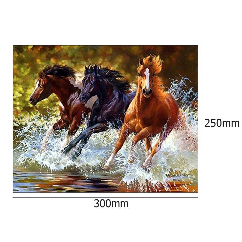 Diamond Painting - Full Round Drill - Horse Pentium(30*25cm)
