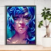 Diamond Painting -DIY Round Dril Blue-haired in the Water