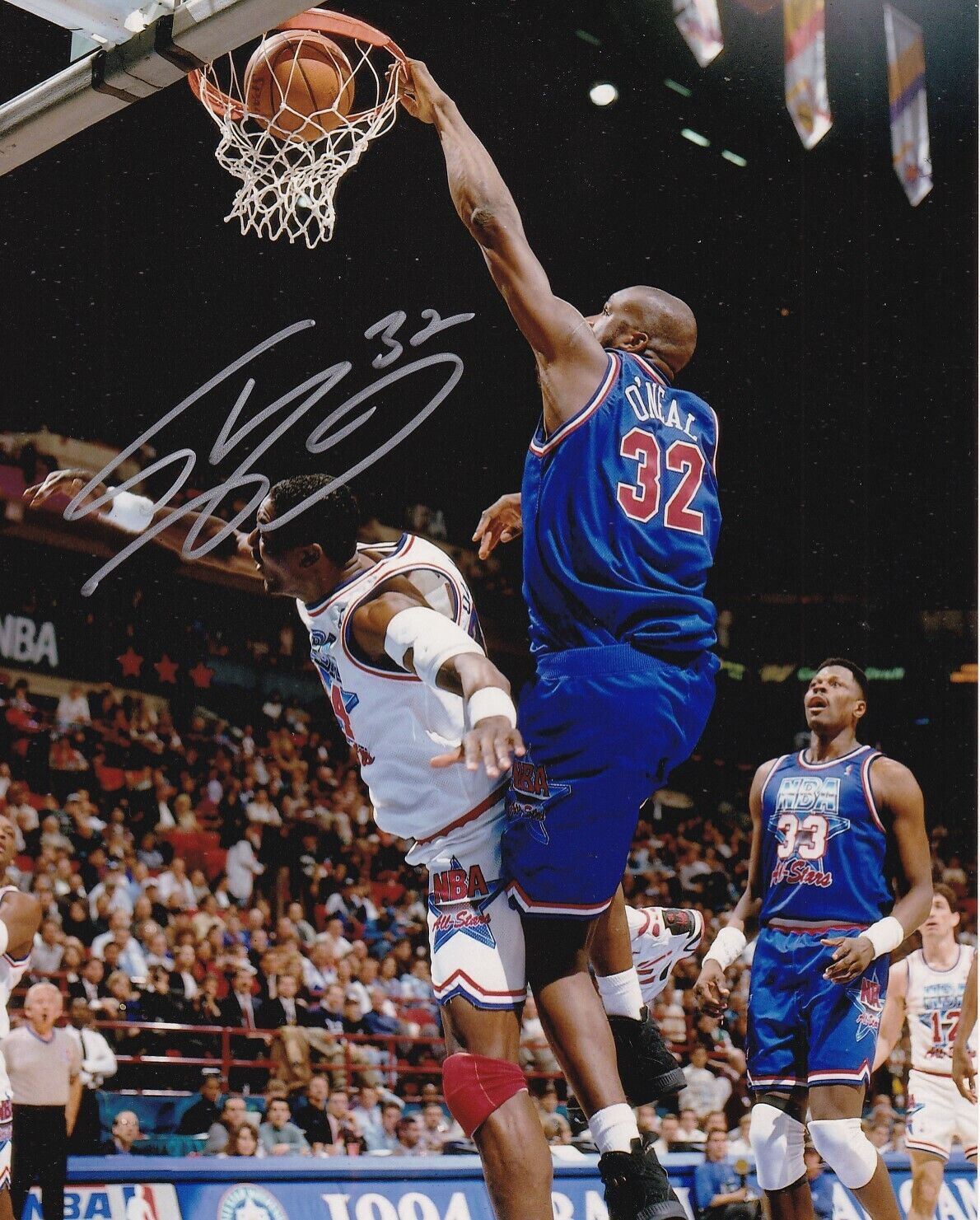 SHAQUILLE O'NEAL SIGNED AUTOGRAPH 8X10 Photo Poster painting LOS ANGELES LAKERS