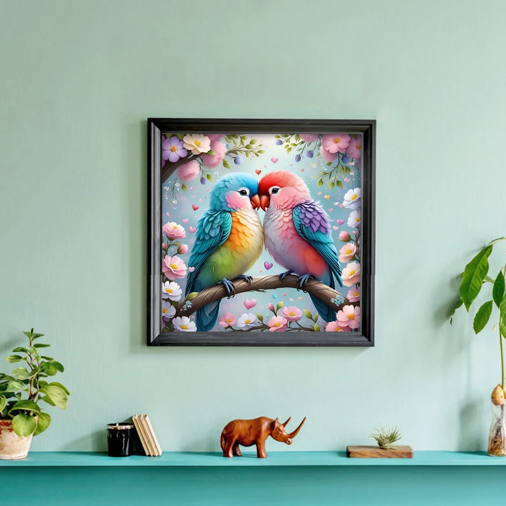 Diamond Painting - Full Round Drill - A Bird In Bloom(Canvas|40*40cm)