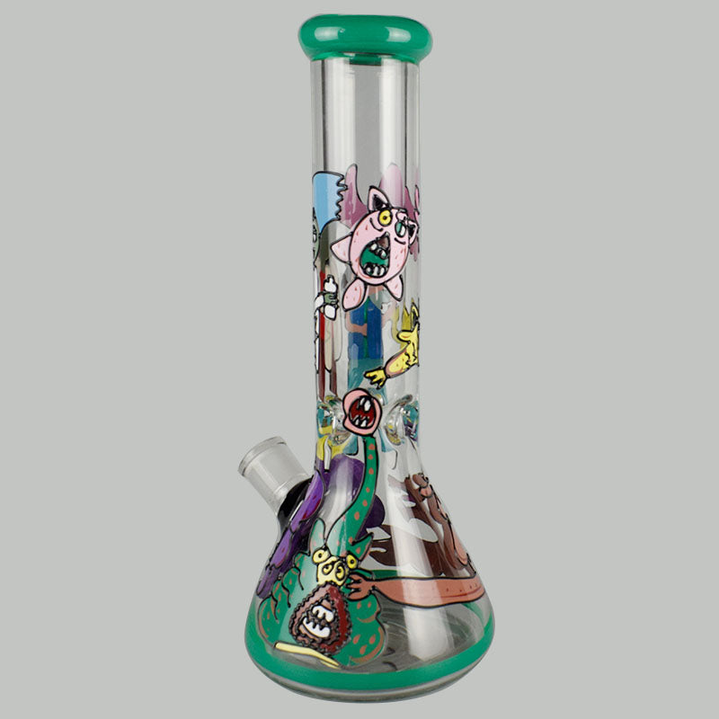 New 13" Glass Bong Beaker Bongs Water Pipe Glass Bubbler