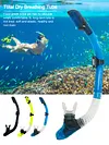 Diving Snorkel Full Dry Underwater Breathing Tube Silicone Snorkeling Gear