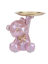 Bear Storage Tray Bear Tray Statue Decorative Jewelry Candy Tray for Home Office