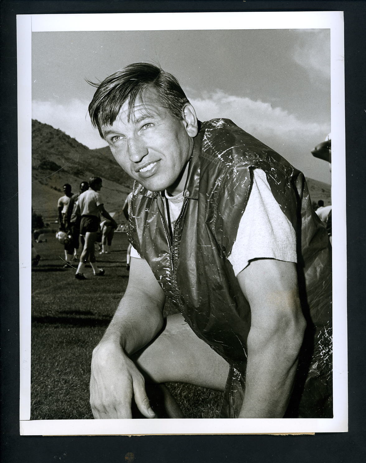 Johnny Unitas 1970 Type 1 Press Photo Poster painting Baltimore Colts