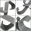 2pcs Pool Leaf Skimmer Net Holder Multifunctional Hook Design Skimmer & Cleaning Tool Bracket No-Drill Clip Installation for Home Swimming Leisure Time