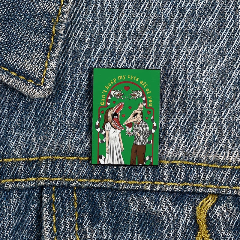 Streetwear Pin Letter Ghost Alloy Unisex Brooches