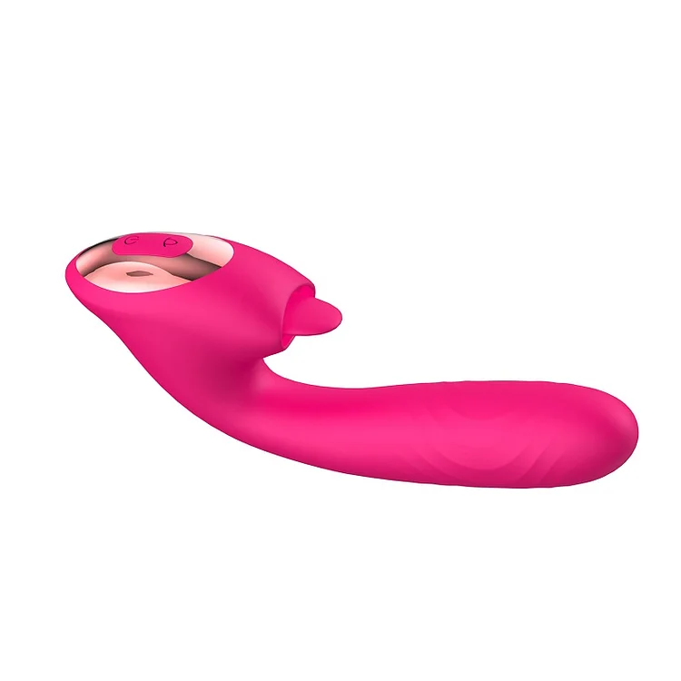 New tongue retractable vibrator penis massage masturbation adult female sex toy
