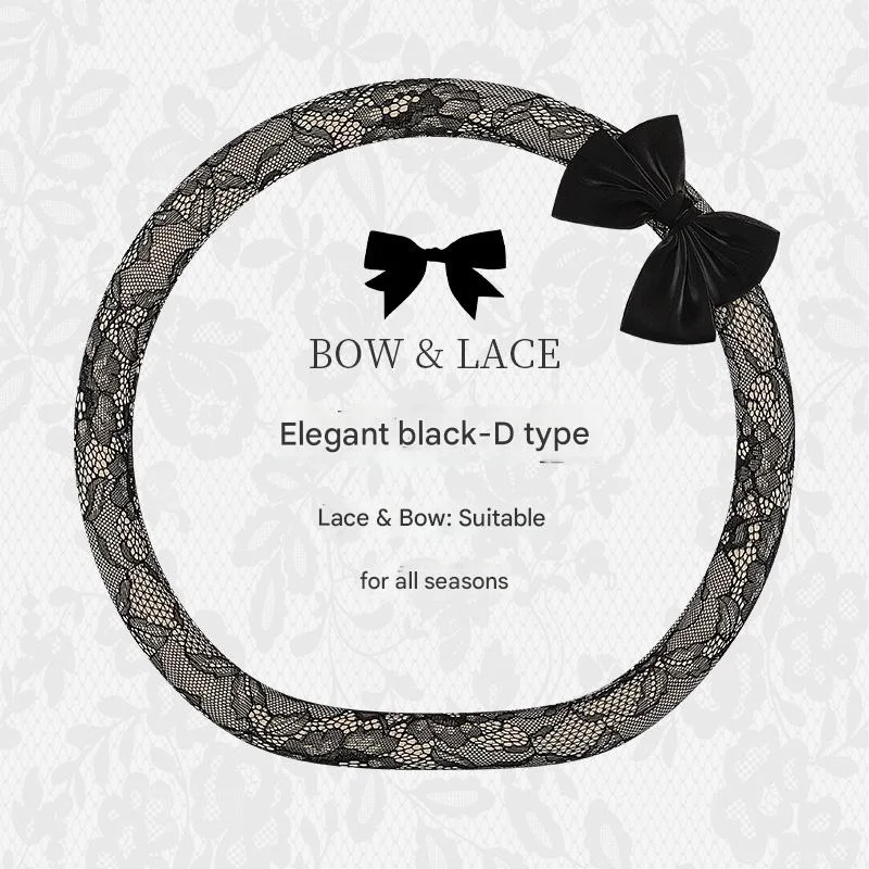 All-season lace steering wheel cover for cars