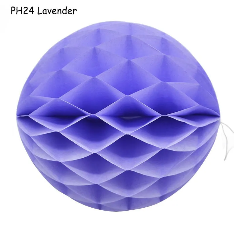 1Pcs 2 -12 Chinese Round Hanging Paper Honeycomb Flowers Balls Crafts Party Wedding Home DIY Decoration Paper Lantern Pompom