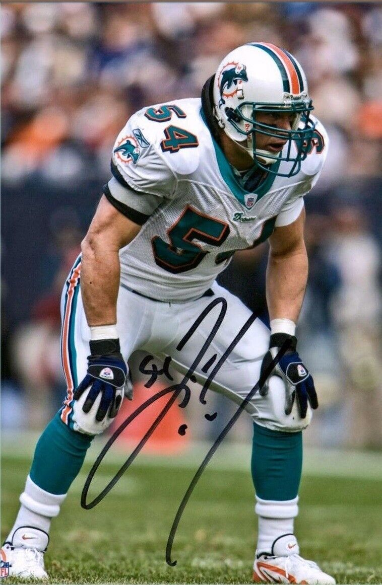 Zach Thomas Autographed Signed 8x10 Photo Poster painting ( Dolphins ) REPRINT