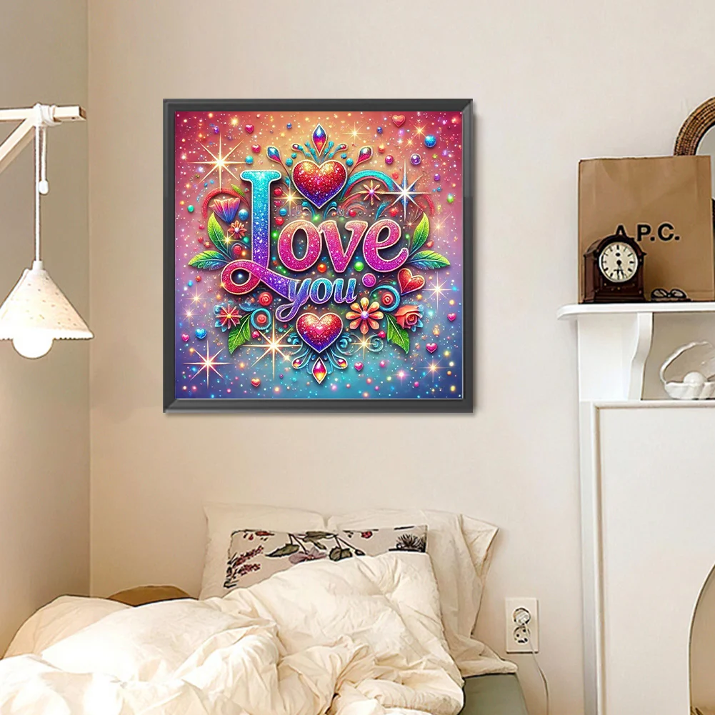 Diamond Painting - Full Round Drill - Love(Canvas|30*30cm)