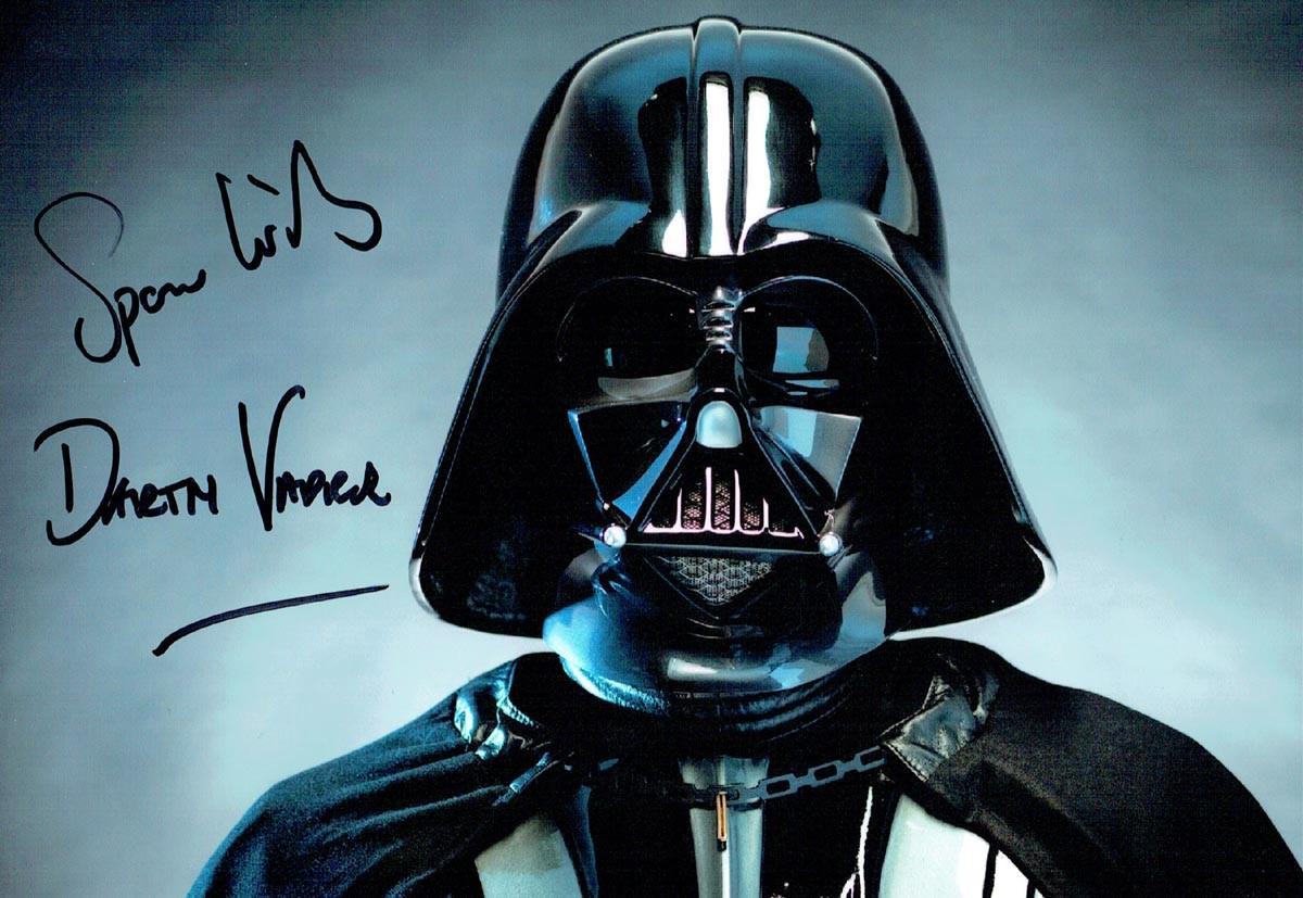 Spencer WILDING SIGNED Autograph New Darth VADER Star Wars Photo Poster painting 2 AFTAL COA