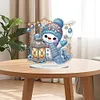 (US Local)Snowman Print DIY Desktop Diamond Art Kits for Home Office Desktop Decor