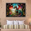 Stained Glass Dragon-11CT Counted Cross Stitch Kit(45*60cm)