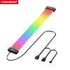 COOLMOON Light Strip 8Pin/24Pin ARGB Power Supply Decorative Line 5V Sync Replacement Multifunctional DIY for Power Supply Unit
