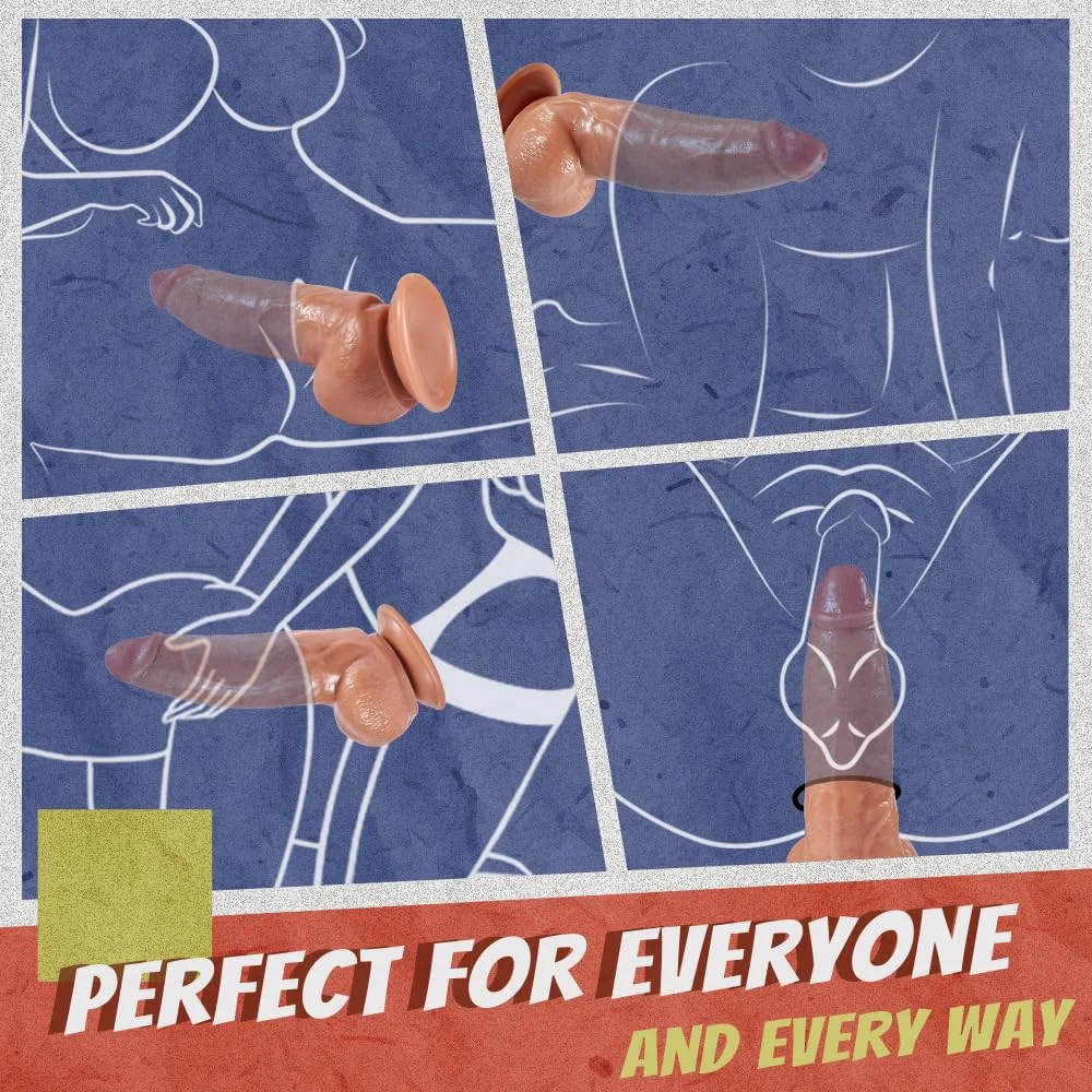 Ultimate Experience with Powerful Suction Cup Realistic 8.3-inch Thick Dildo