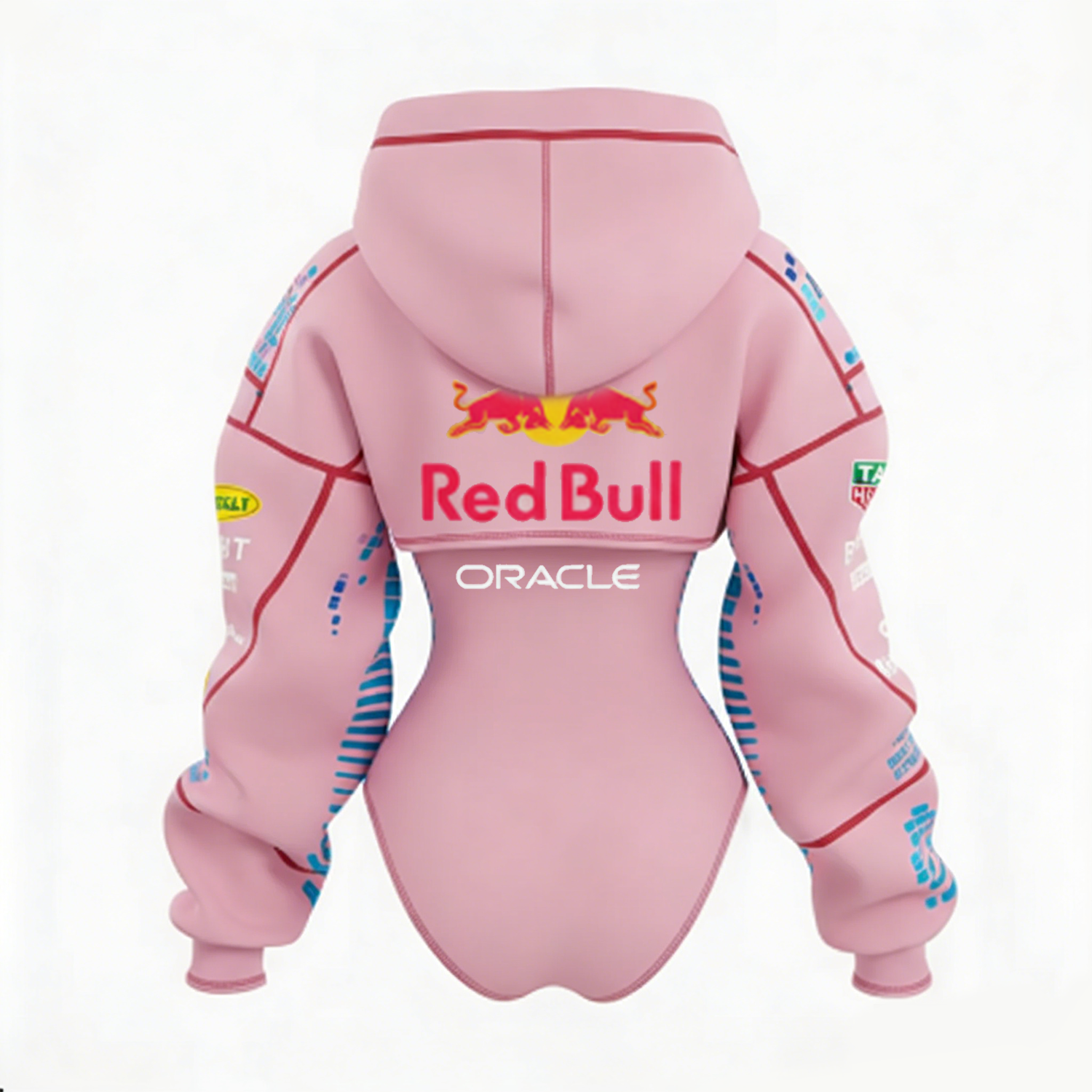 2026 New Women's Racing Team Logo Digital Print Irregular Cut Suit