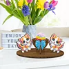 Diamond Painting Wooden Cat Desktop Diamond Painting Ornaments for Home Decoration