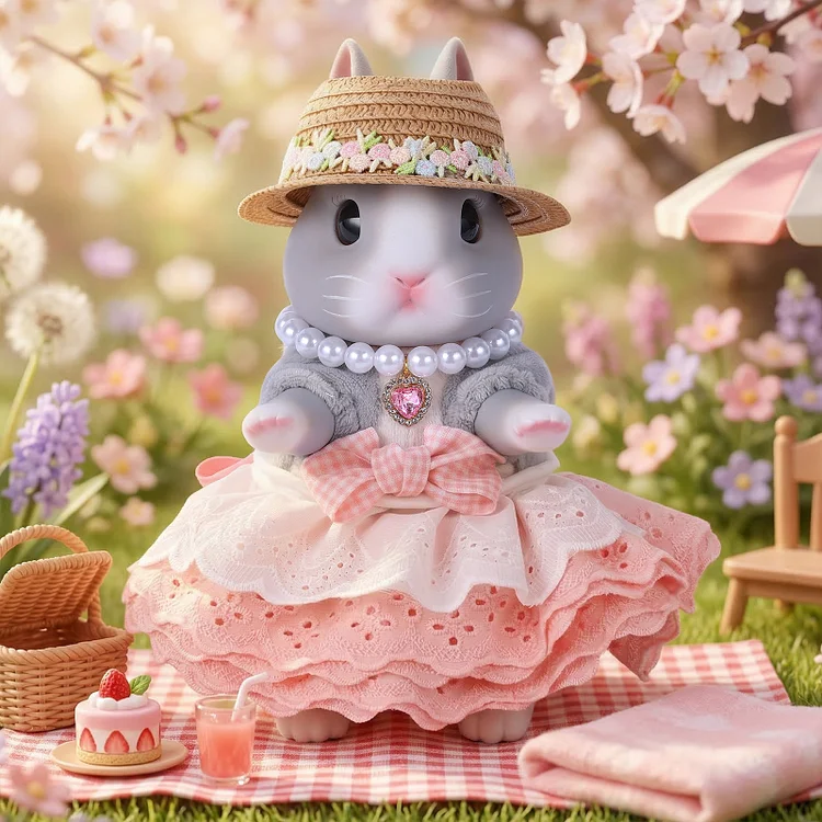 [Pre-Order]Babeside 8" Mini Bunny Doll &ndash; Ultra-Soft Interactive Pet Rabbit Cute Companion Toy Gift for Kids 3+