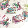(US Local)6Pcs Fairy Girl DIY Diamond Painting Greeting Card for Holiday Party Favors