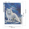 Diamond Painting-DIY Full Round Drill Wolf in the Snow