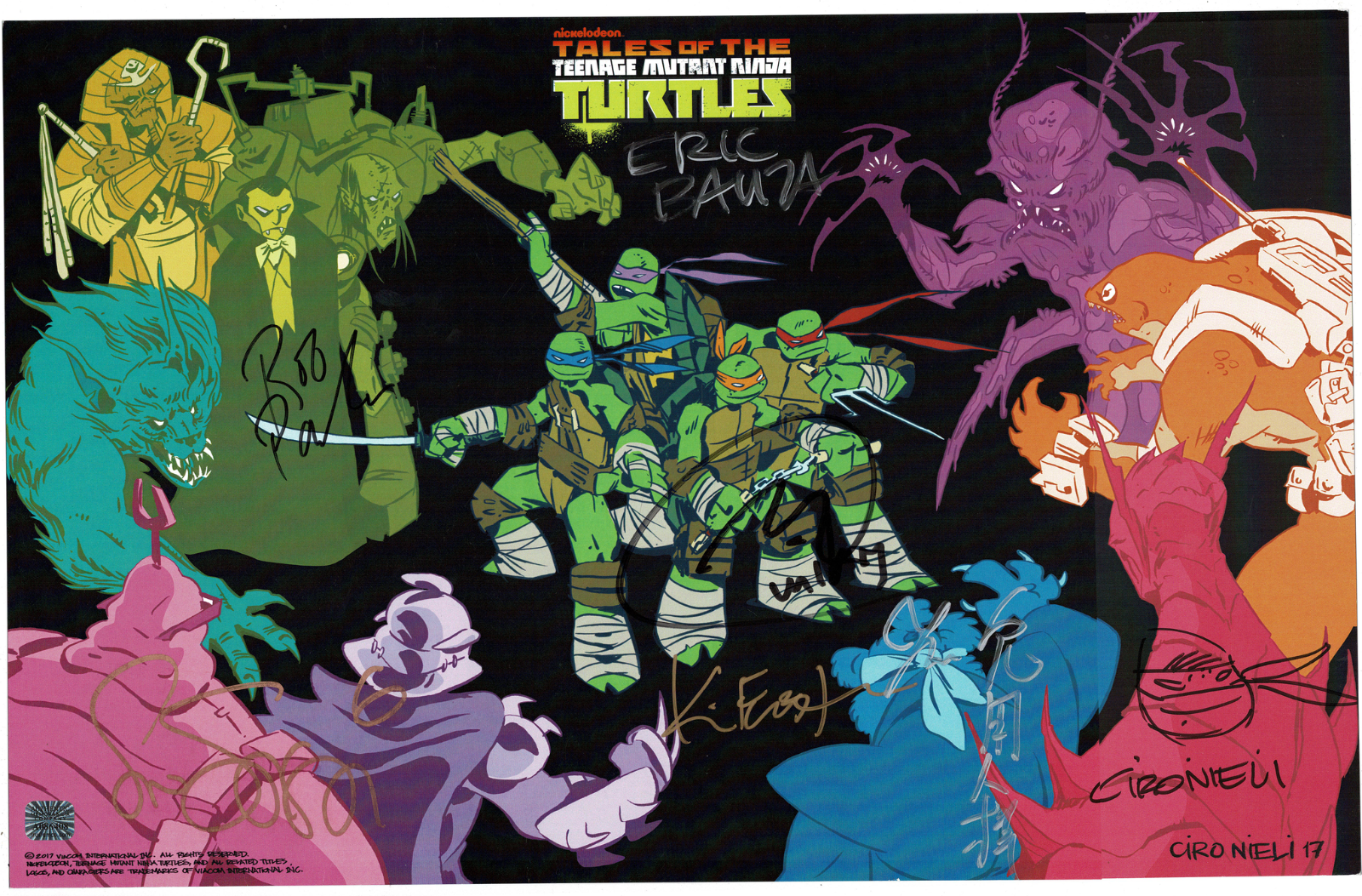 Tales of the Teenage Mutant Ninja Turtles signed poster! AMCo! 11003