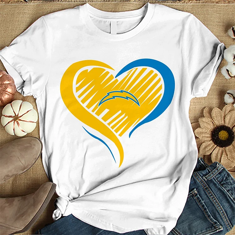 Los Angeles Chargers Women's White Relaxed T-Shirt