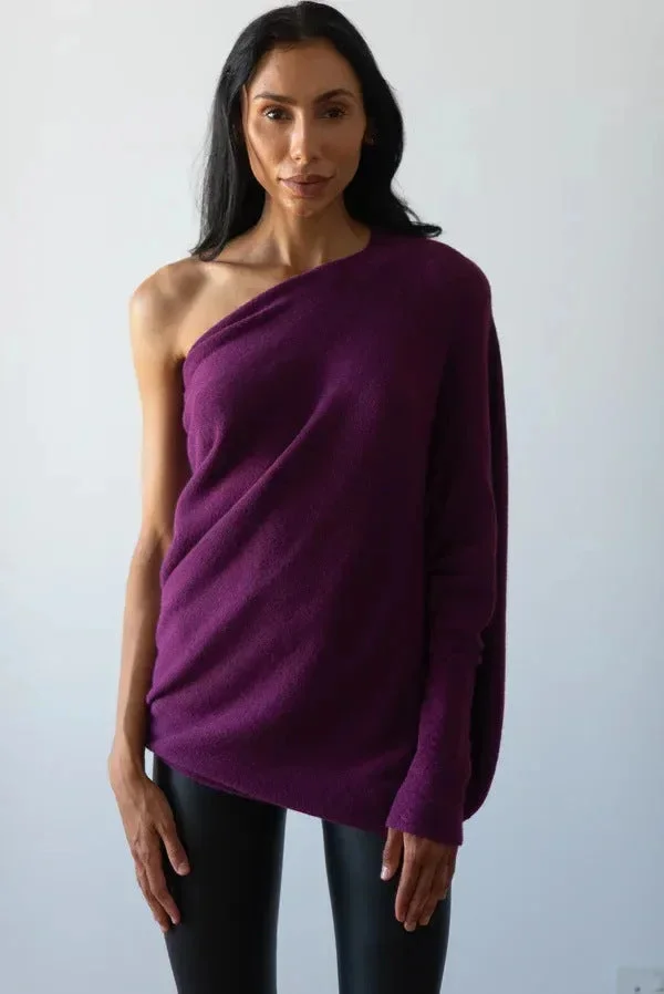 Uveng Color Round Neck Long Sleeve Sweaters