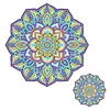 DIY Mandala Diamond Painting Refrigerator Magnet 360 Rotating Diamond Art Magnetic Refrigerator Sticker Double-Layer Rhinestone Refrigerators Stickers for Home Wall Kitchen Decoration